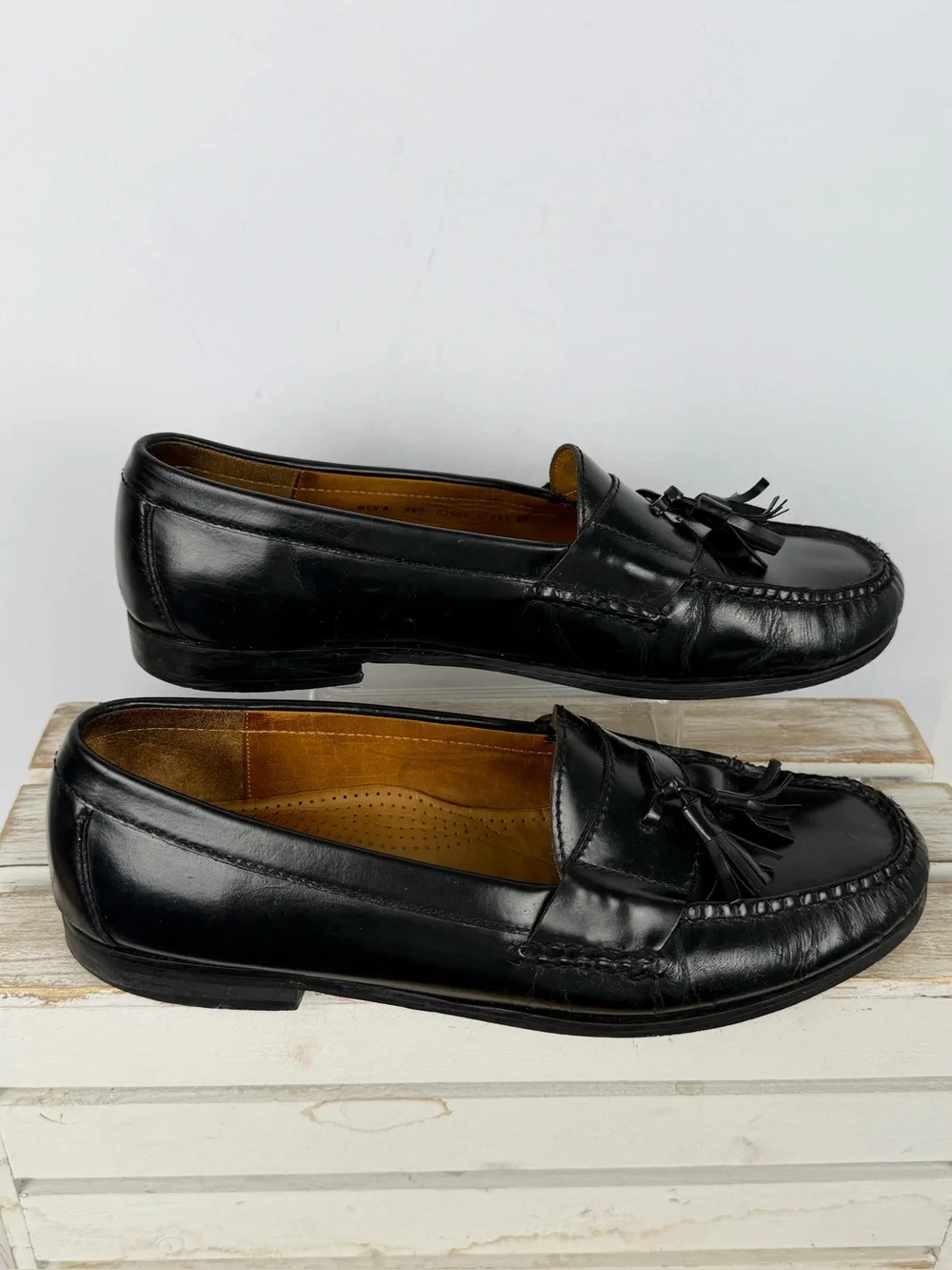 Cole Haan Pinch Tassel loafers in black leather Men’s size 9.5D